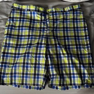 Slazenger Blue and Yellow Plaid Shorts